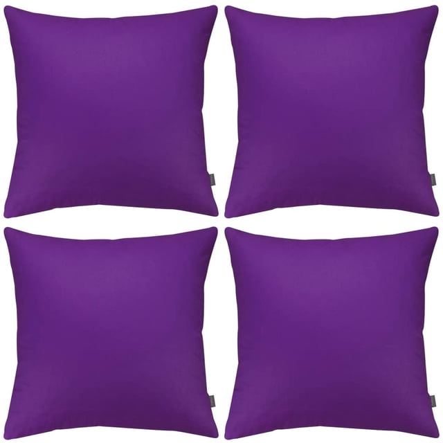 Thmyo Paquete de 4 fundas de almohada decorativas 100% algodón, cómodas y sólidas, fundas de almohada cuadradas, sublimación en blanco, fundas de almohada navideñas para sofá (18x18 pulgadas/45x45cm,