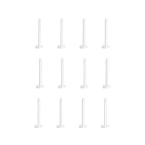Body Jewelry Women's 22g Clear Retainer Nose 12pk