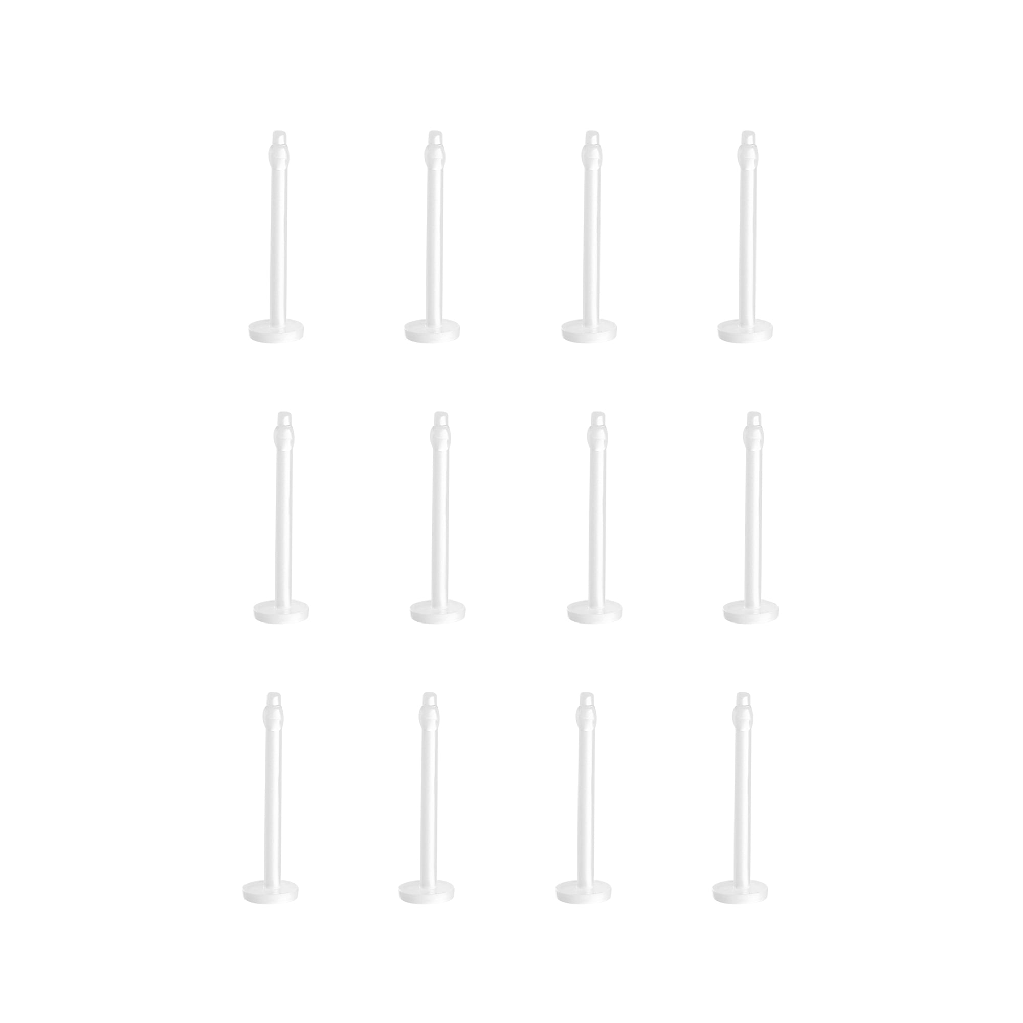 Body Jewelry Women's 22g Clear Retainer Nose 12pk