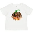 thumbnail image 3 of Inktastic Cheetah Print Pretty Pumpkin with Fall Leaves Boys or Girls Baby T-Shirt, 3 of 5