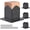 A-4Pcs, variant on Decorative 4x4 Post Base, 4x4 Post Bracket (Inner Size 3.6" x 3.6"), Black Powder Coated Deck Railing Bracket, 4x4 Brackets for Wood Posts, Deck Post Support