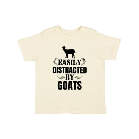 

Inktastic Easily Distracted by Goats Gift Toddler Boy or Toddler Girl T-Shirt