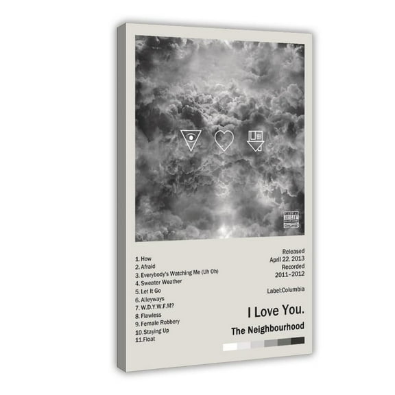 The Neighbourhood Wiped Out Music Poster Canvas Poster Wall Art Decor Print Picture Paintings For Living Room Bedroom Decoration