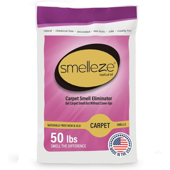 SMELLEZE Natural Carpet Odor Removal Deodorizer: 50 lb. Powder