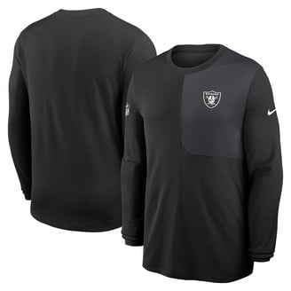 Men's Black Las Vegas Raiders Coaches Classic Raglan Full-Snap