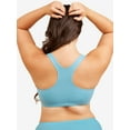 thumbnail image 2 of Leading Lady, The Serena, Racerback Sports Bra, Wireless, Full Coverage Unpadded Cups, Moisture Wicking Cotton, Light Support (Women's & Women's Plus), 2 of 6