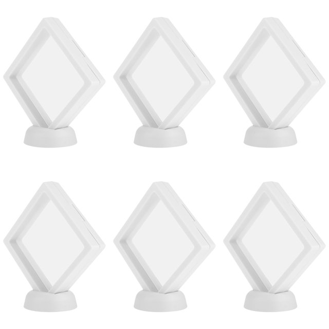 MasteelfCA 12Pcs Transparent Jewelry Display Boxes Creative Floating Frame Display Stands