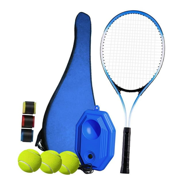 bedienty Tennis Racket Professional Training Equipment All Skill Levels With Lightweight Balls Portable Carrying Bag And Beginner Style A