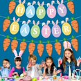 thumbnail image 4 of Pink Season 1 Set Easter Banner Cartoon Bunny Festive Celebratory Paper Happy Easter Bunny Buntings Party Supplies, 4 of 8