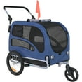 thumbnail image 5 of KFFKFF Canine Bicycle Trailer, Accommodates up to 100 lbs, Dual-Function Pet Pushchair and Bike Carrier, Convenient Collapsible Cart Structure with Detachable Wheels, Standard Bike Attachment, 5 of 9