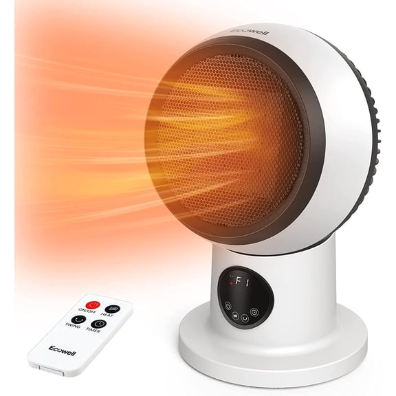 YANGLI 15" Compact Heater & Fan Combo, 1500W PTC with Remote, EHT150 Model