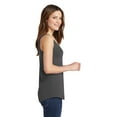 thumbnail image 3 of Port & Company Ladies Core Cotton Tank Top-L (Charcoal), 3 of 6