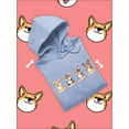 thumbnail image 3 of Corgi Puppies Banner Hoodie Women -Image by Shutterstock, Female 5X-Large, 3 of 4