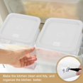 thumbnail image 4 of FoldTier 2 Pcs Contenants de Stockage Alimentaire Carrés Polycarbonate Transparent avec Couvercle Rangement Commercial avec Graduations, 4 of 8