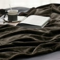 thumbnail image 5 of Cozy Comfort Brown Fleece Blanket Twin Blanket - Soft Lightweight Cozy Twin Blankets, 60X80 inches, 5 of 6