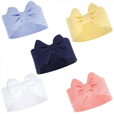UPC: 0660168585469 | Hudson Baby Infant Girl Headbands 5pk  Blue Yellow  0-24 Months