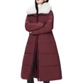 thumbnail image 3 of Fmbrln Womens Winter Long Quilted Jackets Full Zip Up Long Sleeve Puffer Jackets Fashion Thickened Warm Hooded Coat with Pockets, 3 of 5