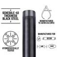 thumbnail image 2 of Boquilla de tubo de hierro negra STZ Industries de 2,5 pulgadas x 20 cm, 2 of 3