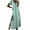 Green, variant on SHTXOZHI Women Striped Short Sleeve Maxi Dress with Slit Color Block Casual Loose Summer Dress