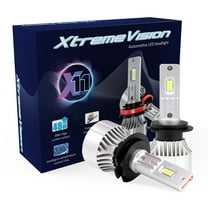 Xtremevision X11 H7 LED Headlight Bulbs  6000K Xenon White, 9000 LM Output, 48W LED Kit