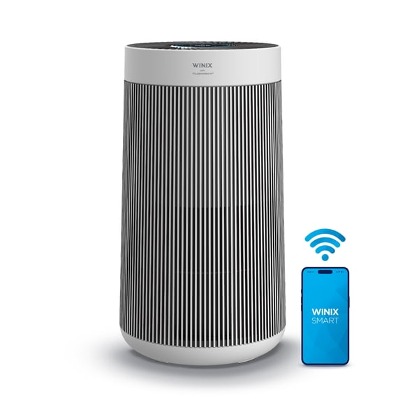 Purificateur d'air Winix T810 pour très grandes pièces jusqu'à 1968 pi² en 1 heure avec Wi-Fi intelligent, moniteur de qualité de l'air, True HEPA, filtre à charbon et mode automatique, capture les al