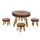 thumbnail image 4 of Juego de mesa y sillas para casa de muñecas en miniatura, mesa de comedor redonda de madera para casa de muñecas, mesa de comedor redonda para casa de muñecas, silla de co, 4 of 14