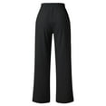 Womens Pants Casual Work Petite Womens Casual Solid Color Loose Pockets