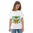 thumbnail image 2 of Good Luck Unisex Organic Cotton Tee Shirt Short Sleeve Crew Neck Variety (White, M), 2 of 4
