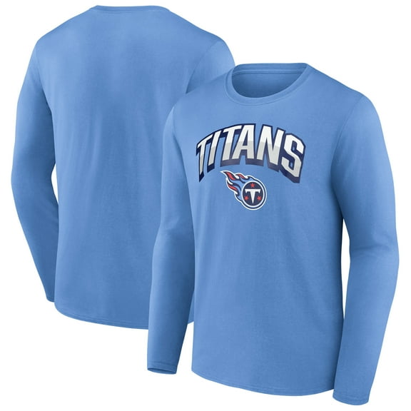 Men's-Fanatics  Light Blue Tennessee Titans Long Sleeve T-Shirt