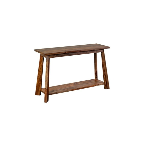 Porter Designs Kalispell Solid Sheesham Wood Console Table in Harvest