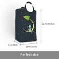 thumbnail image 3 of DouZhe 50L Rectangular Laundry Basket, Moon Christmas Tree Alien Prints Waterproof Foldable Laundry Hamper with Aluminum Handles, 3 of 6