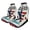 style-1, variant on Geometric Circle Rug Car Seat Covers Car Accessories Pack of 2 Universal Front Seat Protective Cover