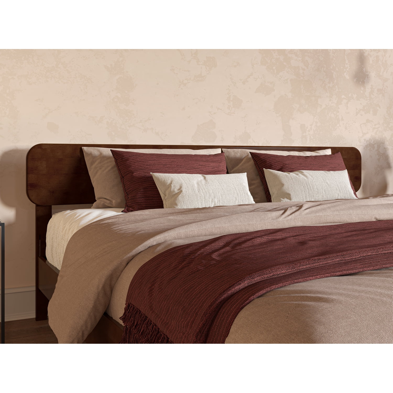 AFI, Florence Queen Solid Wood Headboard, Walnut