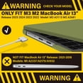 thumbnail image 3 of Funda IBENZER para MacBook Air 13.6 pulgadas con teclado y película, 3 of 9