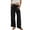 Black, variant on PUWEI Women's Casual Wide Leg Palazzo Pants High Waist Drawstring Sweatpants Lounge Trousers with Pockets