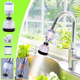 Aérateur de Robinet,360 °Pivotant Mousseur Filtre Robinet avec 2 Modes de Pulvérisation Anti-éclaboussures Détartrage Accessoires pour Évier de Cuisine de Salle de Bain, Économie d'Eau-FM22