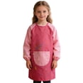 thumbnail image 4 of Tiijoy Art Apron for Kids Waterproof Painting Apron Front Pocket Art Smock, Sizes 5-7, 4 of 4