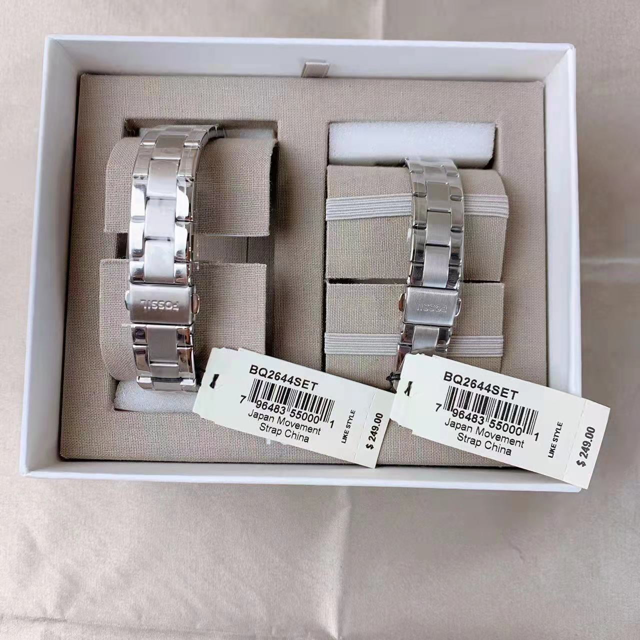 Fossil watch set clearance