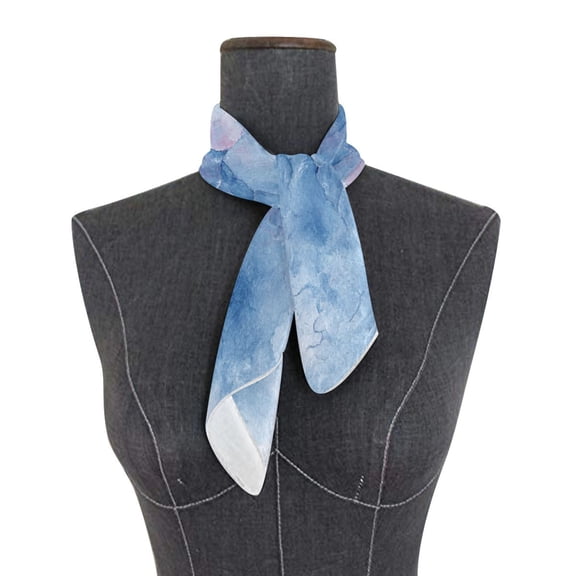 Square Scarf 24x24 Inch Distressed Pastel Gradient Pattern Silky Satin Sun Protection Neck Scarf for Women Multi-Purpose Head Wrap Bandana for Hair Bag Decoration