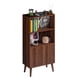 thumbnail image 1 of Librero con 3 repisas estante para comedor pasillo estudio o recamara credenza alta de madera MDF altura 120 cm shelf organizer, 1 of 7