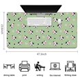 thumbnail image 5 of Long Mouse Pads for Desk,Green Cow Heart Pattern Desk Mats on Top Of Desks, Desk Mouse Pad Extra Large with 3mm Non-Slip Base and Stitched Edge for Gaming,Office,Work,Home 47.3"x23.6", 5 of 6