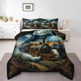 thumbnail image 2 of Erosebridal 3D Old Style Train Bedding Queen Comforter Set, Railway Track Down Comforter, Transport Vehicle Decor, Breathable, 2 of 8