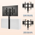 thumbnail image 2 of Gran capacidad y diseño moderno – Mueble de TV para 32-85" – 9 cajones – Gran espacio de almacenamiento – Consola de entretenimiento de madera, color blanco, 2 of 8