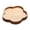 F, variant on Flower Shaped Wooden Serving Tray 5.5 Inch, Solid Wood Snack Fruit Plate with Petal Design, Decorative Storage Dish for Living Room Coffee Table