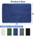 thumbnail image 6 of Nefoso Shag Area Rug, 6ft x 9ft Soft Fluffy Area Rugs for Living Room Bedroom Decor Carpet, Dark Blue, 6 of 6