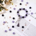 thumbnail image 5 of DIY Silicone Beads Keychain Making Kits including Alloy Swivel Lobster Claw Clasps Suede Tassel Pendant Decorations Mixed Color 15mm, 5 of 7