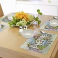 thumbnail image 4 of Ambesonne Hippie Place Mats Set of 4, Man Woman Peace, Standard Size, Multicolor, 4 of 6
