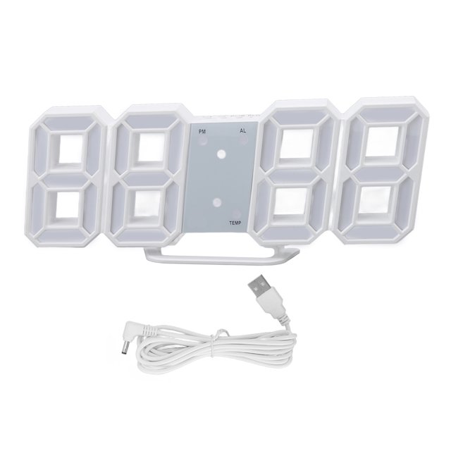 Reloj LED, Reloj digital LED 3D Reloj digital Reloj de pared digital Salida de alta intensidad