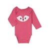 Garanimals Baby & Toddler Girls Long Sleeve Critter Bodysuit, Sizes 0M-24M