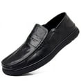 thumbnail image 3 of Men's Casual Loafers Slip On Leather Shoes Comfortable Lightweight Driving Shoes Male Moccasins Classic Penny Loafer Flats Boat Shoes Outdoor Walking Shoes, 3 of 16